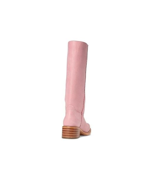 Frye Pink Campus 14L Cowboy Boots 8 B