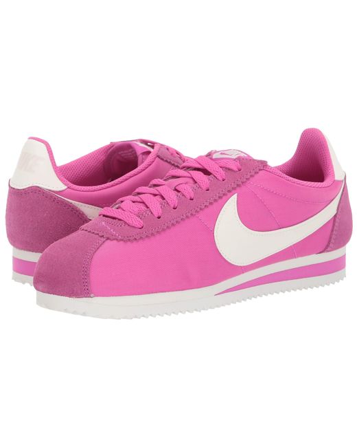 Nike Pink Classic Cortez Nylon