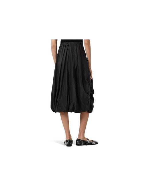 AllSaints Black Nia Skirt Skirt 1 Uk 6 (Us 2) Cotton