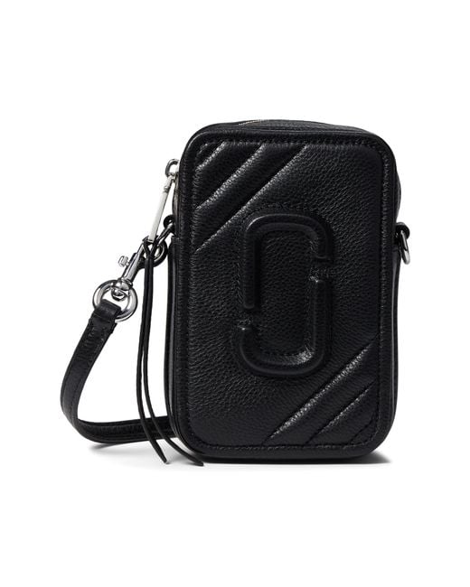 Marc Jacobs Leather Phone Crossbody in Black Lyst