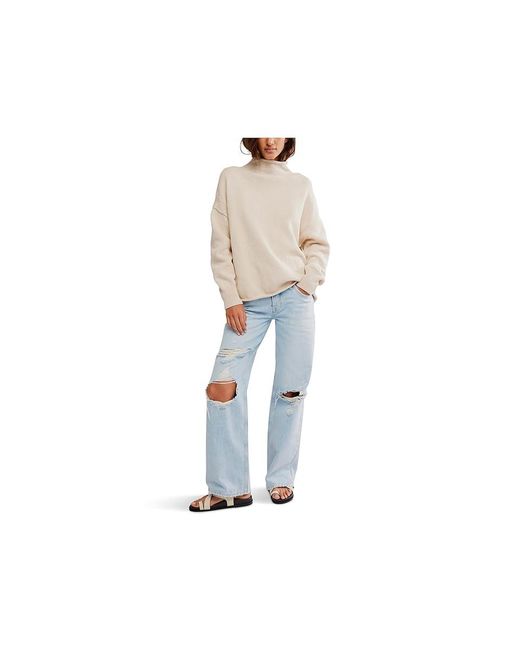 Free People Multicolor We The Free Torres Roll Neck Sweater Sm 4-6) Cotton