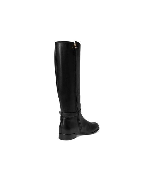 Ralph Lauren Black Brooke Ii Burnished Leather Tall Boots Boots 7 B