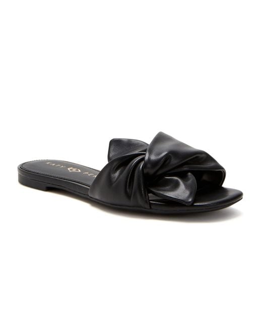 Katy Perry The Halie Bow Sandal in Black | Lyst