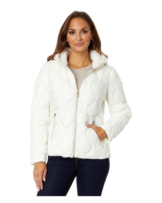 MICHAEL Michael Kors Swirl Packable Quilt M426052c67 in White Lyst