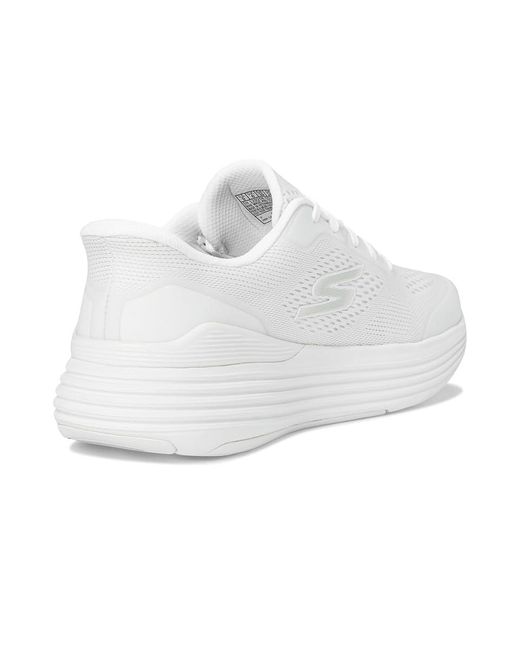 Skechers White Max Cushioning Suspension Chrone Hands Free Slip-Ins Shoes 5 B