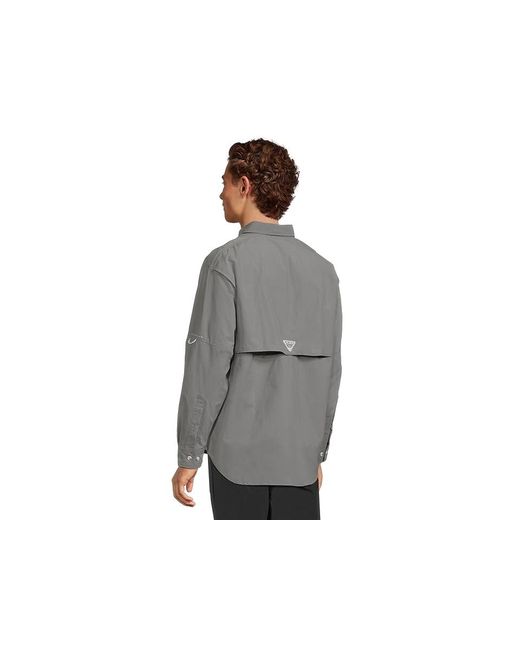 Columbia Gray Bahamatm Ii Long Sleeve Shirt Long Sleeve Button Up 1, Nylon for men