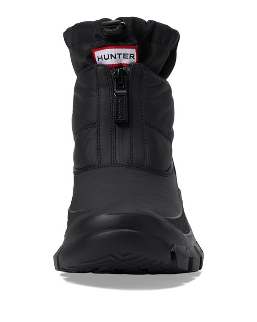 Hunter Black Intrepid Ankle Zip Snow Boot