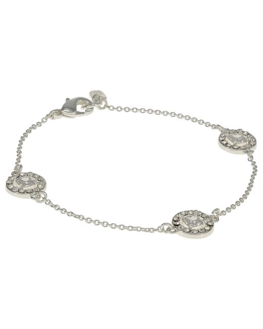 Lauren by Ralph Lauren Pave Deco Flex Bracelet in Silver (White) Lyst