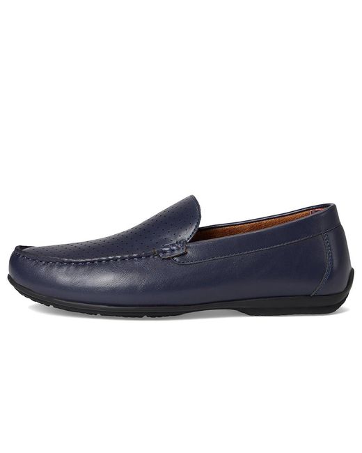 Stacy Adams Blue Conroy Moc Toe Driver Lace-Up Boots for men