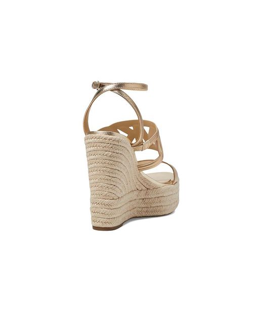 MICHAEL Michael Kors Metallic Alma Wedge Espadrille (Pale) Sandals