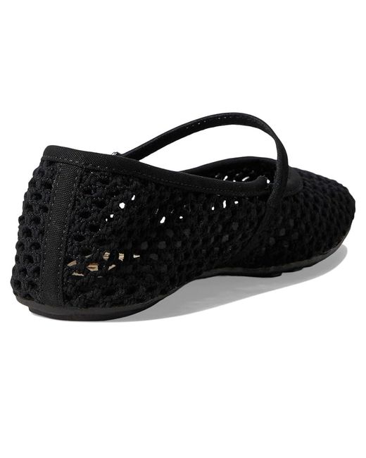 MIA Black Mle-Kora Flat Shoes, Leather/Polyester