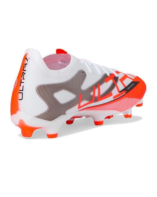 PUMA Red Ultra 5 Match Firm, Artificial Ground Soccer Cleats Soccer Shoes - -Glowing 8.5 D for men