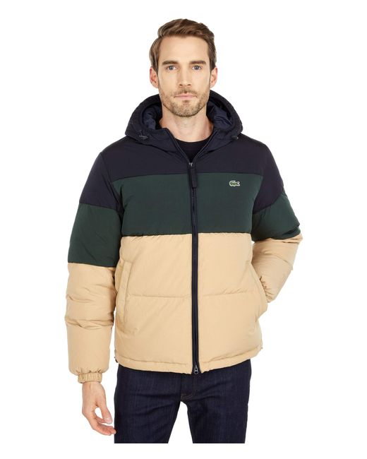 lacoste long puffer jacket