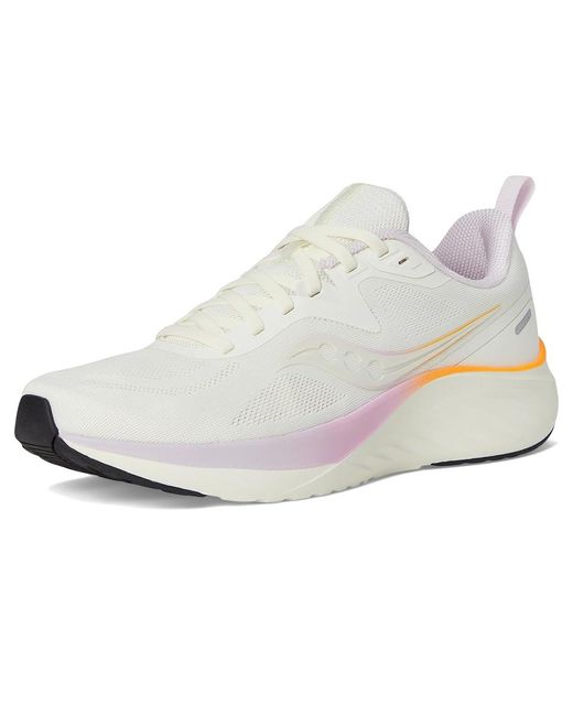 Saucony White Lancer 3 Running Shoes Ivory/Bloom 11 B