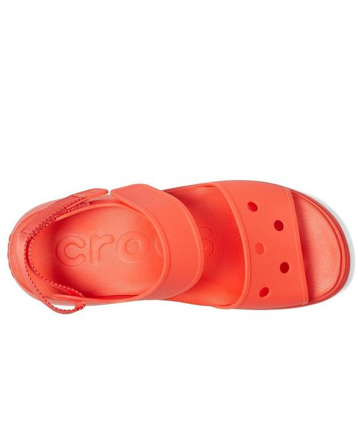 CROCSTM Red Soho Y Strap Sandals Dress Sandals, Synthetic