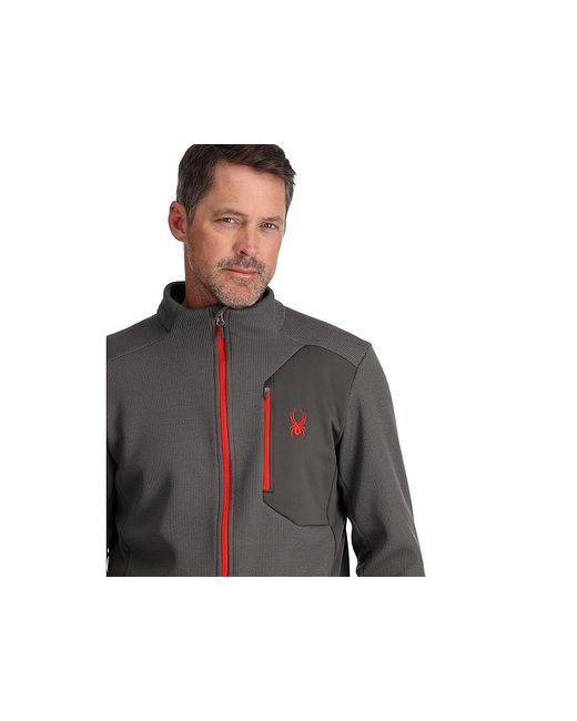 Spyder Black Bandit Jacket (Polar) Clothing for men
