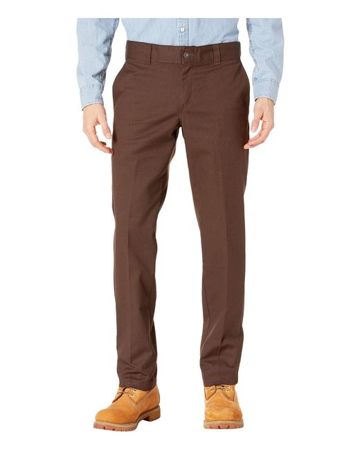Dickies Brown 67 Collection - Slim Fit Industrial Work Pants for men