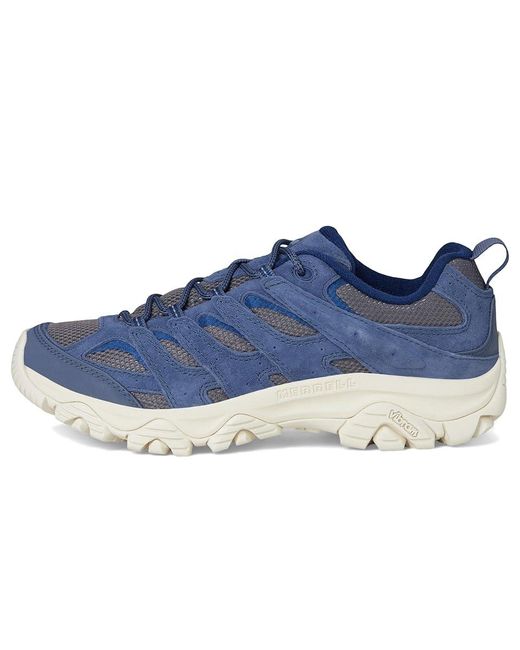 Merrell Blue Moab 3 Shoes, Leather/Suede/Textile for men
