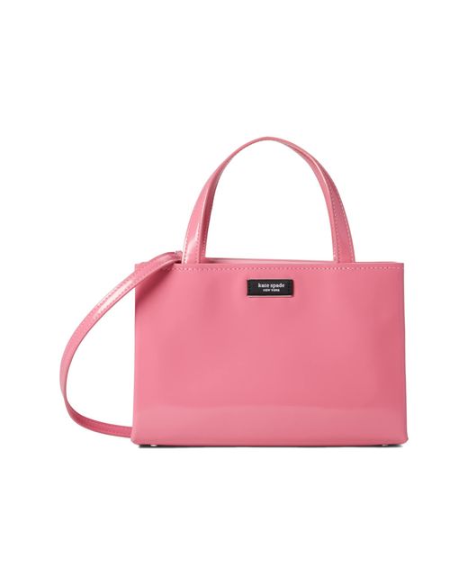 Kate Spade Sam Icon Spazzolato Leather Small Tote in Pink | Lyst