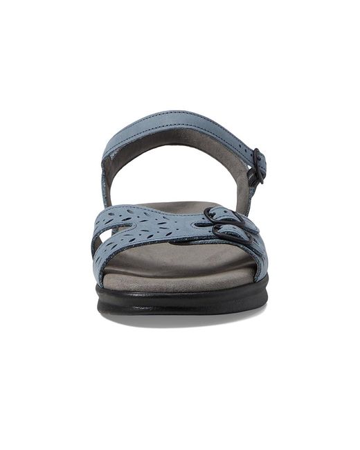 SAS Black Duo Comfort Sandal (Denim) Shoes
