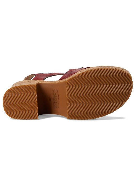 Spring Step Brown Halena Wedge Shoes, Leather