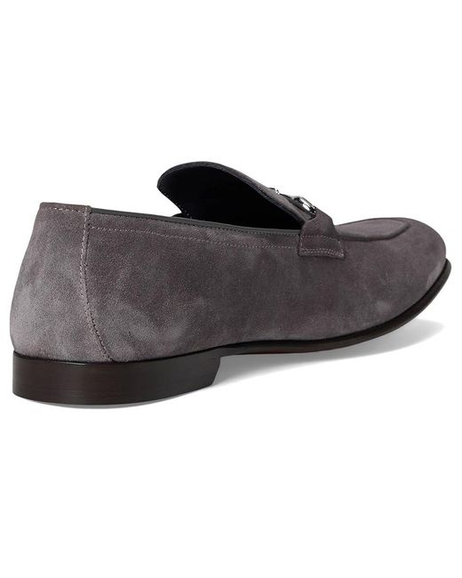 Johnston & Murphy Black Taylor Bit Shoes, Leather/Suede for men