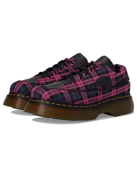 Dr. Martens Multicolor Buzz 5I Shoes/ Tartan, Leather