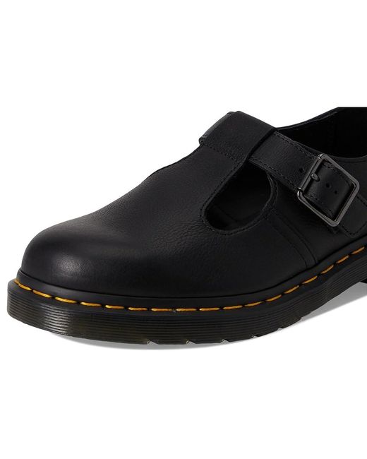Dr. Martens Black Polley T Bar Shoes Flat Shoes Uk 3 (Us 4