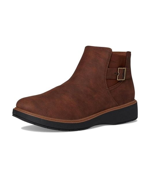 Dr. Scholls Brown Calm One Chelsea Short Boots Boots, Synthetic