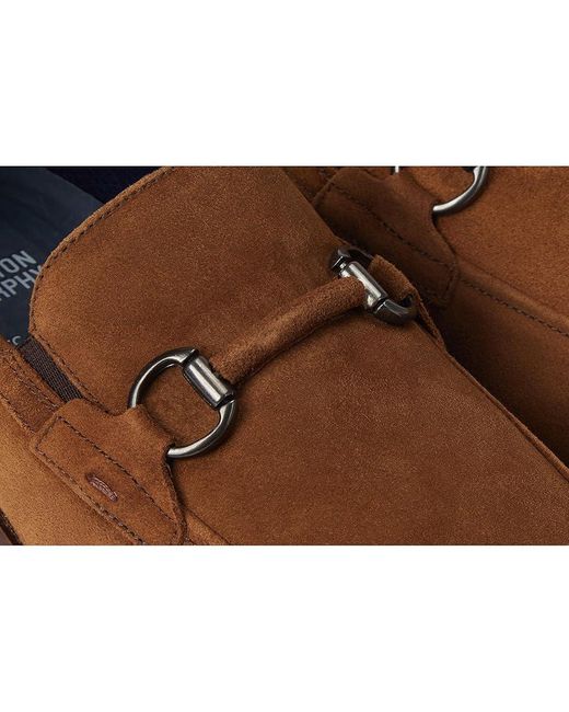 Johnston & Murphy Brown Landry Bit Shoes 9.5 M (D) Full Grain Leather for men