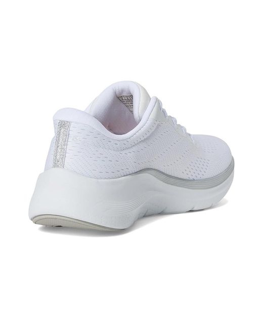 Skechers White Arch Fit 2.0-Glow The Distance Shoes 9 B