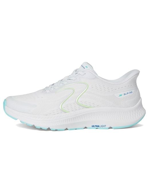 Skechers White Go Run Consistent 2.0 Lockhart Hands Free Slip-Ins Shoes 8 B
