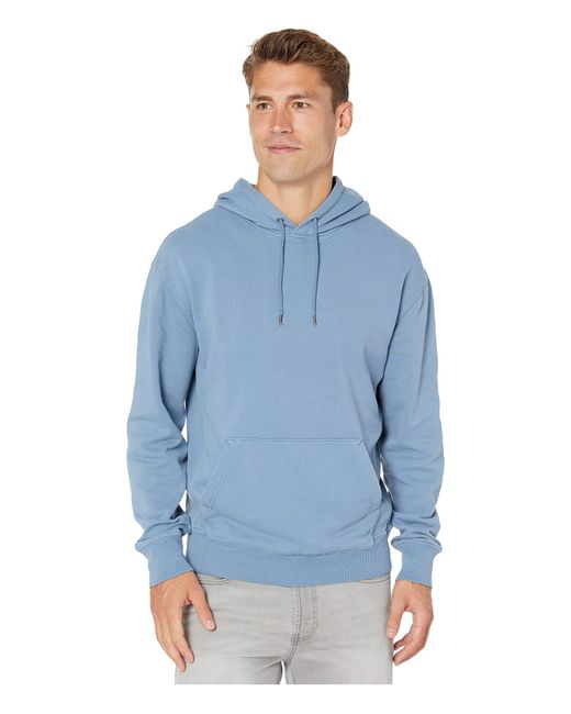 J.Crew Blue Garment-dyed French Terry Hoodie for men
