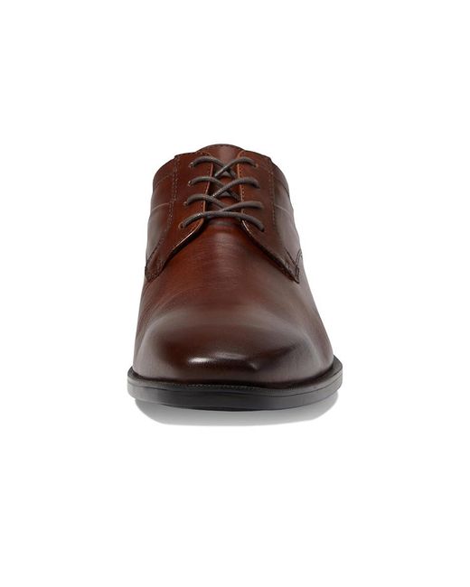 Johnston & Murphy Brown Gibbons Plain Toe Lace Up Wing Tip Shoes 9 M (D) Leather for men