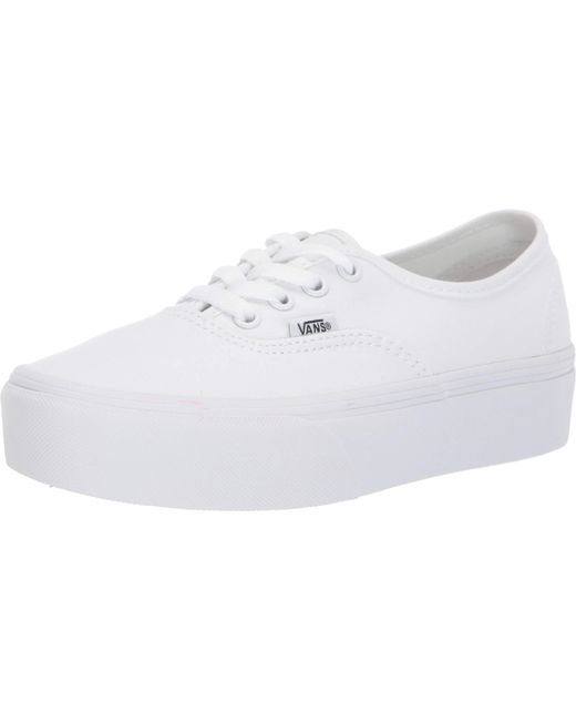 white vans authentic platform