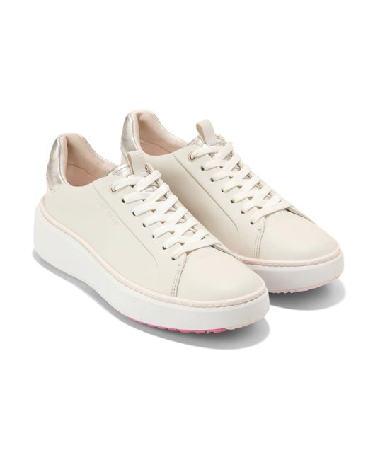 Cole Haan White Grandpro Topspin Golf