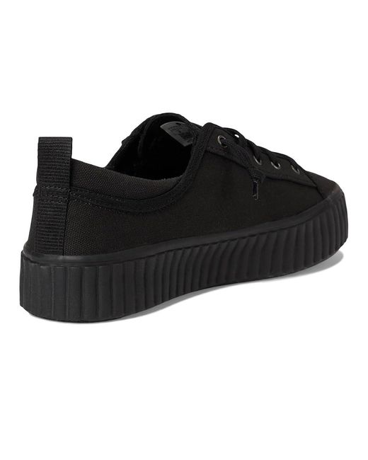 Sperry Top-Sider Black Pier Wave Platform Lace-Up Shoes 5 M (B) Rubber