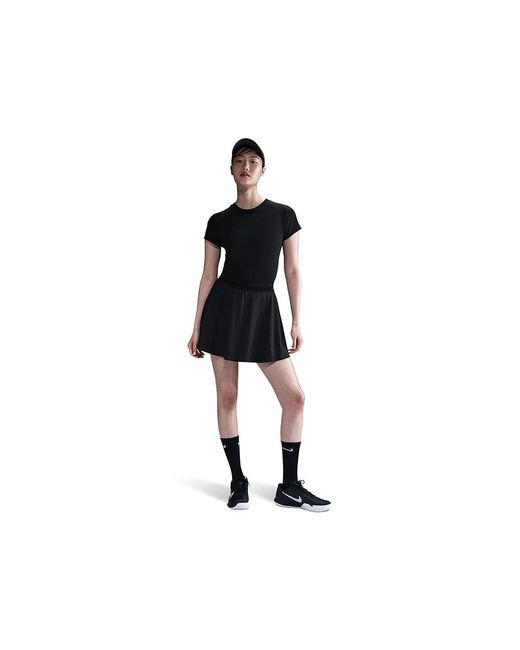Nike Black Court Ace Advantage Dri-Fit Tennis Skirt Workout/ Md (8-10) Polyester