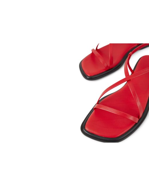 Vagabond Red Izzy Leather Sandals