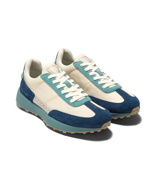 Cole Haan Blue Grand Atlantic Textured Sneakers for men