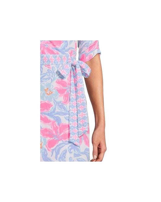 Lilly Pulitzer Black Ibby Skirted Rompers Jumpsuit & Rompers One Piece, Rayon/Spandex