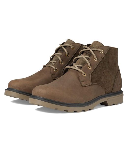 Sorel Brown Carson Chukka Wp Boots Major/Wet Sand 10 D for men