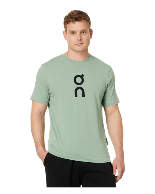 On Shoes Green Graphic-t for men