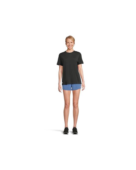 Smartwool Black Active Mesh Short Sleeve Clothing, Lyocell/Mesh/Polyester