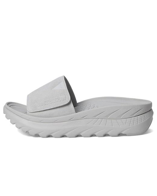 Vionic Gray Rejuvenate Recovery Sandals Wedge Shoes, Leather