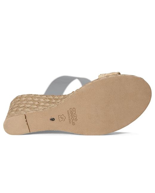 Andre Assous Multicolor Anfisa Raffia Sandals Clear