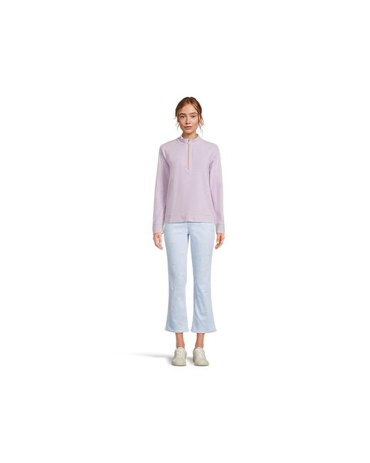 Lilly Pulitzer Purple Ashlee Pullover Sweatshirt, Cotton/Polyester