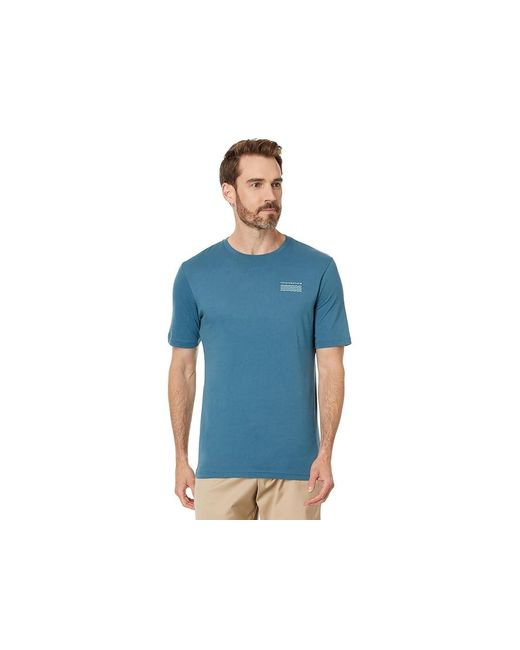 Travis Mathew Blue Best Behavior (Dark) Short Sleeve Knit for men