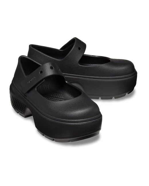CROCSTM Black Stomp Mary Janes (/) Slippers