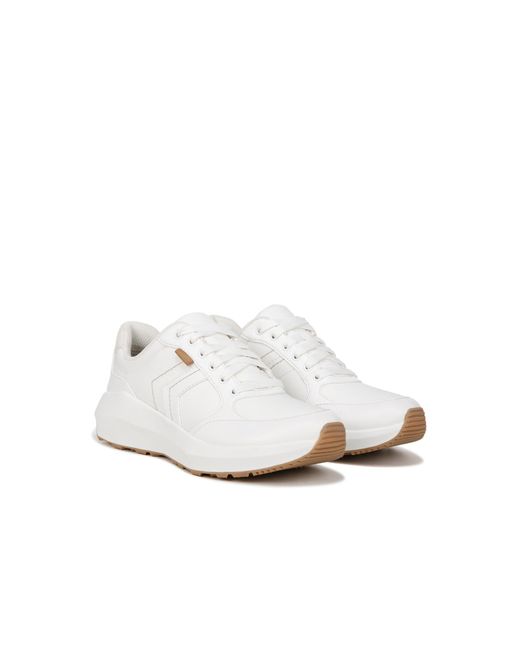 Dr. Scholls Hannah Retro Lace Up Sneaker in White | Lyst